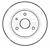 BORG & BECK Тормозной диск BBD4058